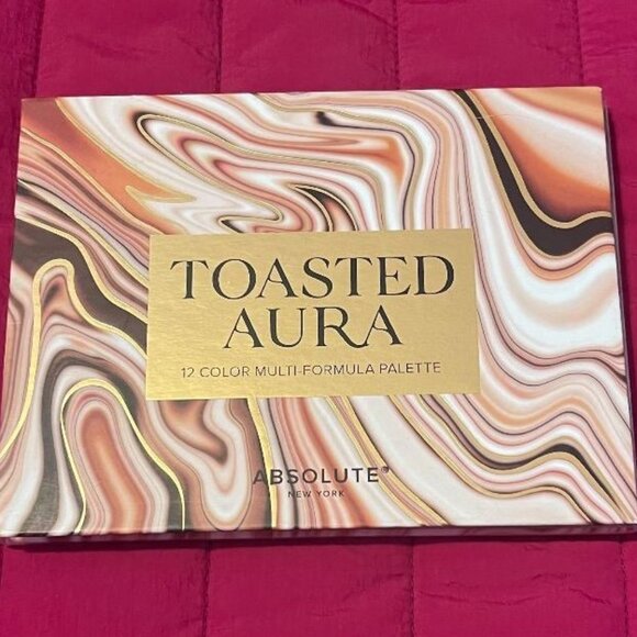 ABSOLUTE NEW YORK TOASTED AURA EYESHADOW & BLUSH 12 COLOR MULTI FORMULA PALETTE - Picture 8 of 8